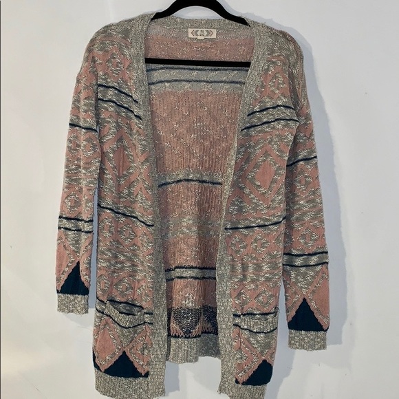 Pink Rose Sweaters - Cardigan Tribal Style NWOT